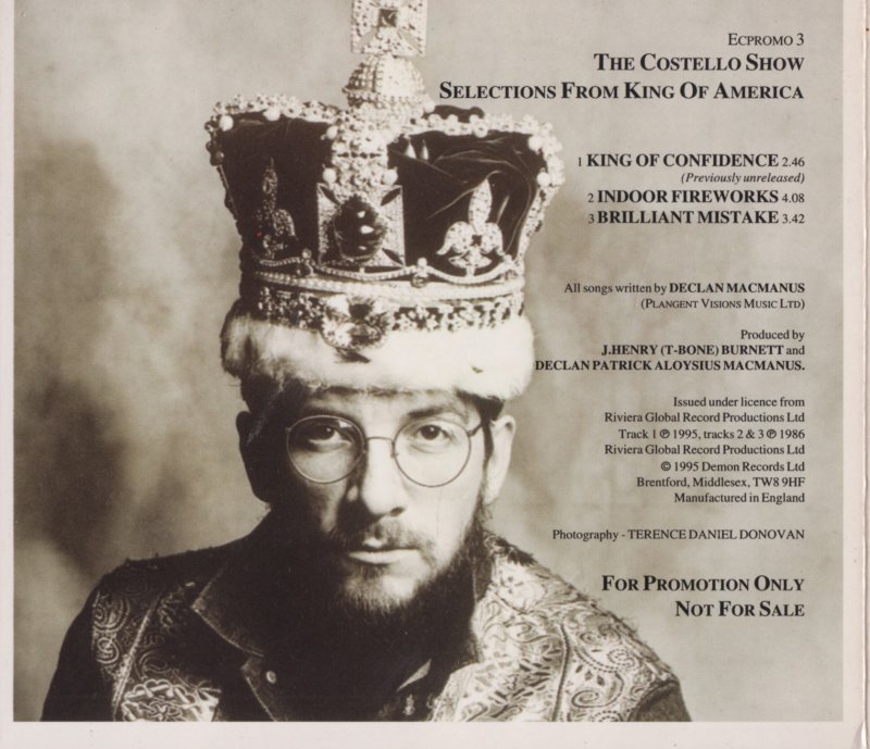 Elvis Costello  King Of America : CDs : Back